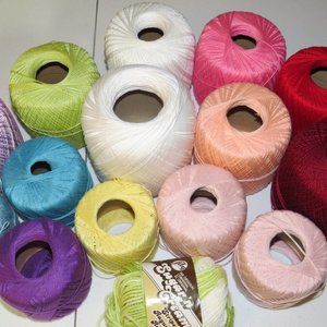 Lot of used Crochet Thread Yarn - SIZE 10